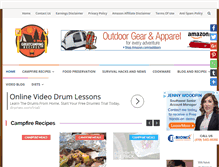 Tablet Screenshot of greatcampingrecipes.com